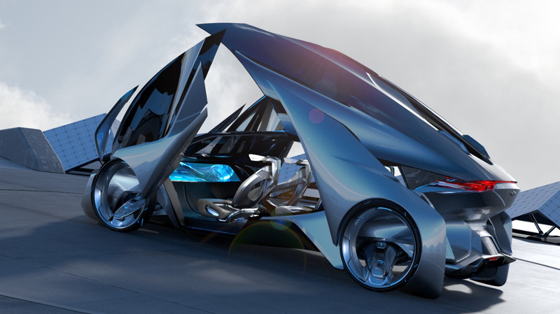 Illustration for article titled Your Eyes Aren't Ready For The Self-Driving Chevrolet-FNR ConceptÂ